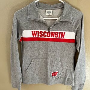 Gray Women’s Wisconsin Badger Quarter Zip
